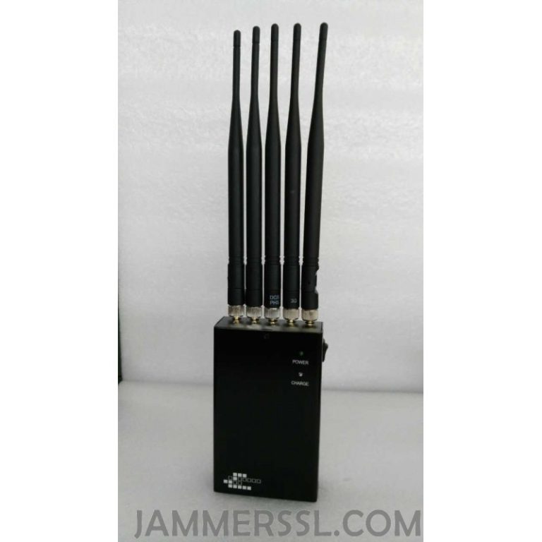 Portable 2G 3G 4G Phone Jammer with 5 Powerful Antennas ( 4G Wimax + 4G
